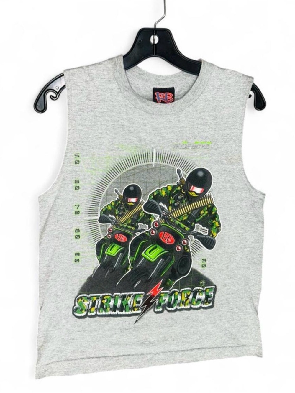 Strike Force Gray Graphic Tank Top
